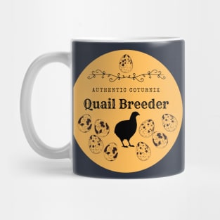 Authentic Quail Breeder Yellow Mug